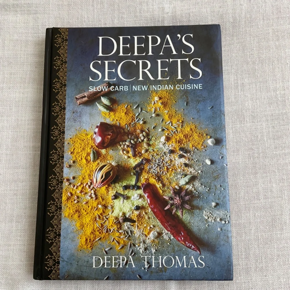 •Deepa’s Secret:Slow Carb New Indian Cuisine Cookbook Hardcover